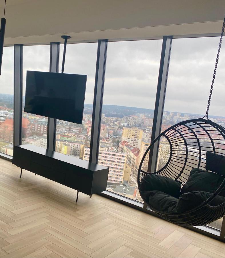 Апартаменты Hanza Tower Szczecin Sky Apart 18Th Floor A Экстерьер фото