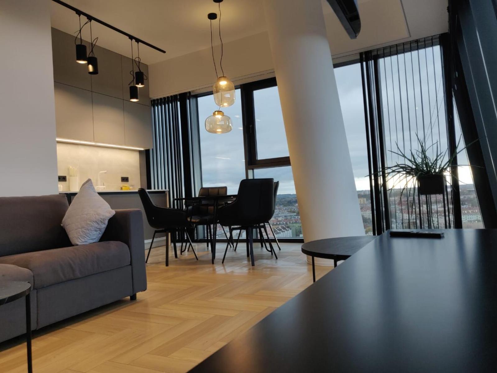 Апартаменты Hanza Tower Szczecin Sky Apart 18Th Floor A Экстерьер фото